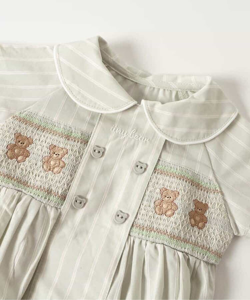 日本童裝 apres les cours × tiny bear 連衣 80-130cm 女童款 初生嬰兒 夏季 Jumpsuit