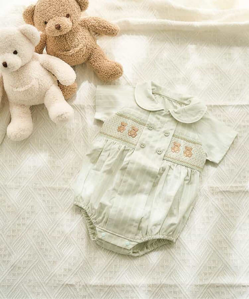 日本童裝 apres les cours × tiny bear 連衣 80-130cm 女童款 初生嬰兒 夏季 Jumpsuit