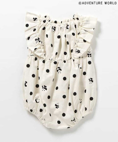 Japanese children's clothing apres les cours x Adventure World contact cold cute panda jumpsuit 70-80cm girls newborn baby summer jumpsuit 