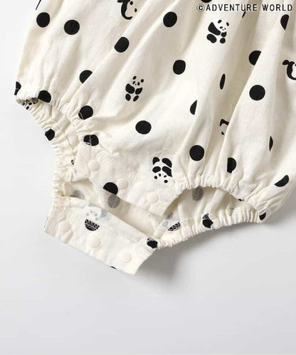 Japanese children's clothing apres les cours x Adventure World contact cold cute panda jumpsuit 70-80cm girls newborn baby summer jumpsuit 