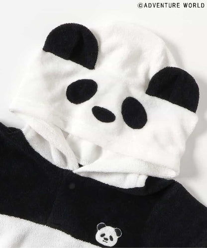Japanese children's clothing apres les cours x Adventure World cool contact cute panda jumpsuit 70-80cm boys/girls newborn summer jumpsuit 