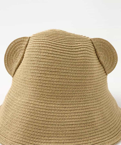 Apres les cours × tiny bear UV protection straw hat 48-52cm hat series 