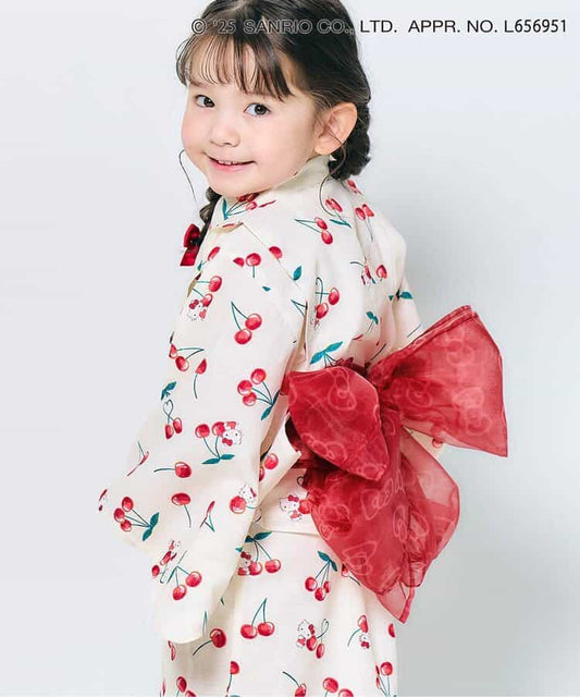 Japanese children's clothing apres les cours x Sanrio Hello Kitty/Melody Yukata Japanese Kimono 100-150cm Girls Spring/Summer TOPS DRESSES Japanese Summer Festival Special 