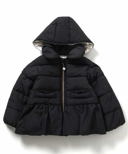 日本童裝 apres les cours 荷葉邊夾棉外套 80-140cm 女童款 秋季 (適合初秋、香港平均溫度、寒冷天氣、溫度低天氣）OUTERWEAR   【日本預售：2025年10月下旬】