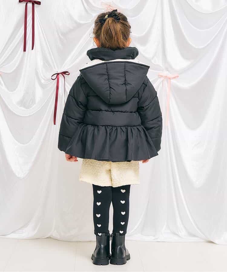 日本童裝 apres les cours 荷葉邊夾棉外套 80-140cm 女童款 秋季 (適合初秋、香港平均溫度、寒冷天氣、溫度低天氣）OUTERWEAR   【日本預售：2025年10月下旬】