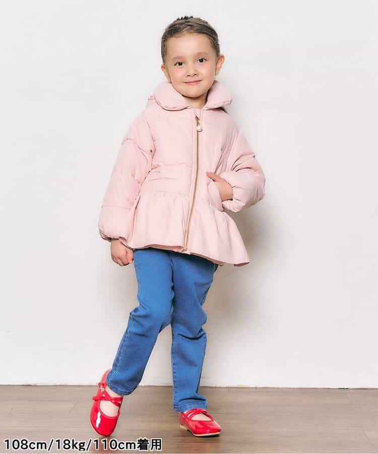 日本童裝 apres les cours 荷葉邊夾棉外套 80-140cm 女童款 秋季 (適合初秋、香港平均溫度、寒冷天氣、溫度低天氣）OUTERWEAR   【日本預售：2025年10月下旬】