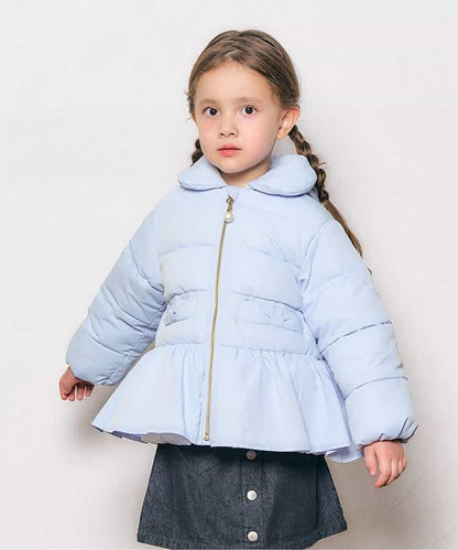 日本童裝 apres les cours 荷葉邊夾棉外套 80-140cm 女童款 秋季 (適合初秋、香港平均溫度、寒冷天氣、溫度低天氣）OUTERWEAR   【日本預售：2025年10月下旬】