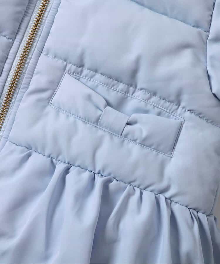 日本童裝 apres les cours 荷葉邊夾棉外套 80-140cm 女童款 秋季 (適合初秋、香港平均溫度、寒冷天氣、溫度低天氣）OUTERWEAR   【日本預售：2025年10月下旬】