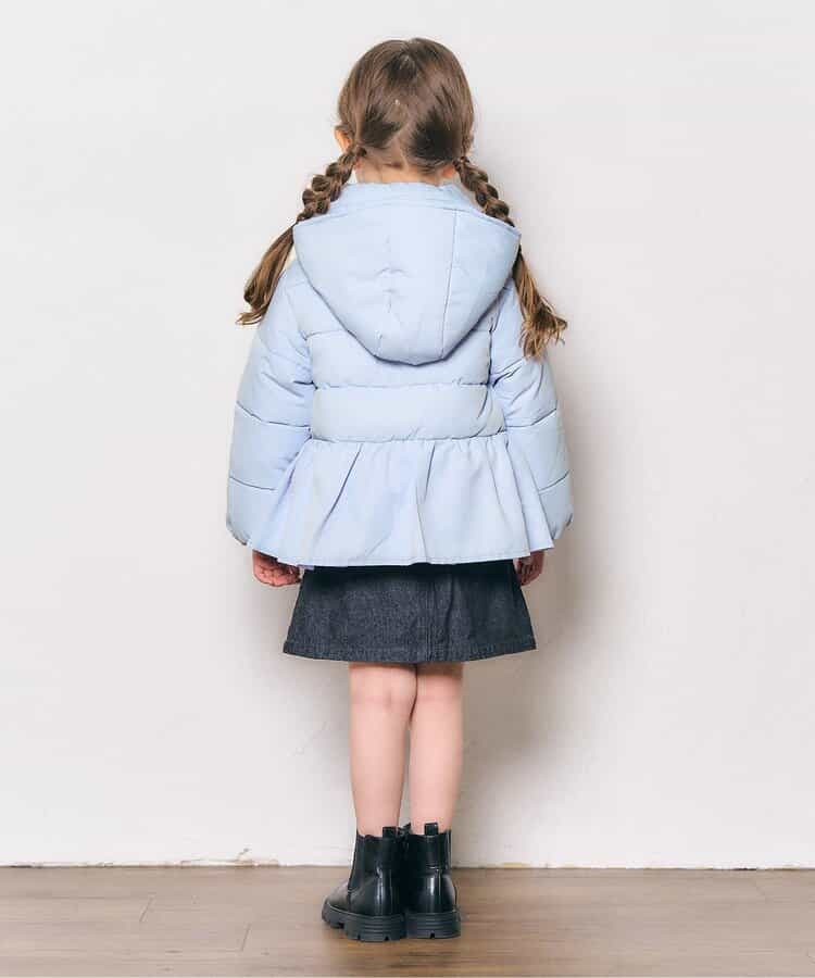 日本童裝 apres les cours 荷葉邊夾棉外套 80-140cm 女童款 秋季 (適合初秋、香港平均溫度、寒冷天氣、溫度低天氣）OUTERWEAR   【日本預售：2025年10月下旬】