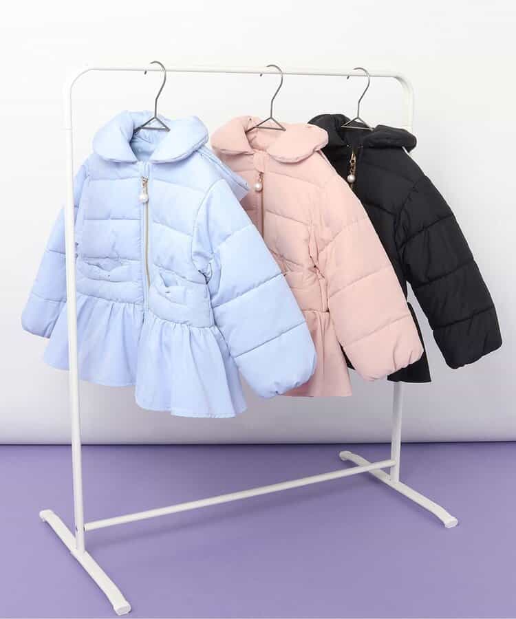 日本童裝 apres les cours 荷葉邊夾棉外套 80-140cm 女童款 秋季 (適合初秋、香港平均溫度、寒冷天氣、溫度低天氣）OUTERWEAR   【日本預售：2025年10月下旬】