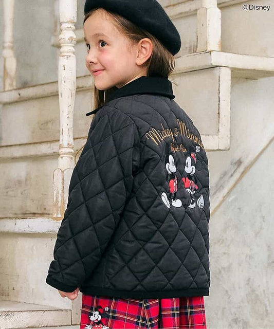 日本童裝 apres les cours x Disney 2Way 雙面兩著 夾棉外套 80-130cm 男童款/女童款 秋季 (適合初秋、香港平均溫度、寒冷天氣、溫度低天氣）OUTERWEAR