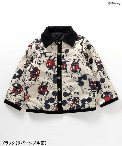 日本童裝 apres les cours x Disney 2Way 雙面兩著 夾棉外套 80-130cm 男童款/女童款 秋季 (適合初秋、香港平均溫度、寒冷天氣、溫度低天氣）OUTERWEAR