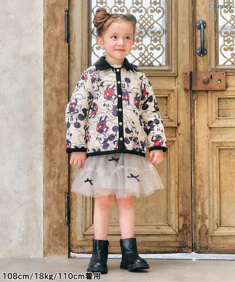 日本童裝 apres les cours x Disney 2Way 雙面兩著 夾棉外套 80-130cm 男童款/女童款 秋季 (適合初秋、香港平均溫度、寒冷天氣、溫度低天氣）OUTERWEAR