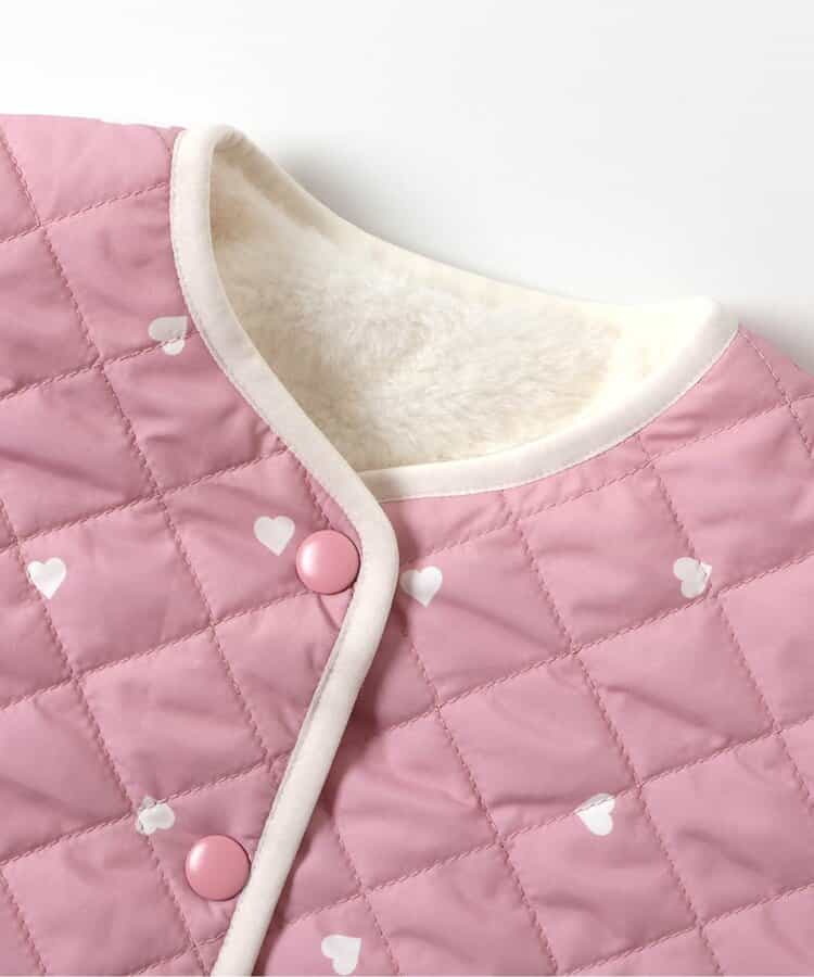 日本童裝 apres les cours 2Way 雙面兩著 心形口袋外套 80-140cm 女童款 秋季 (適合初秋、香港平均溫度、寒冷天氣）OUTERWEAR 