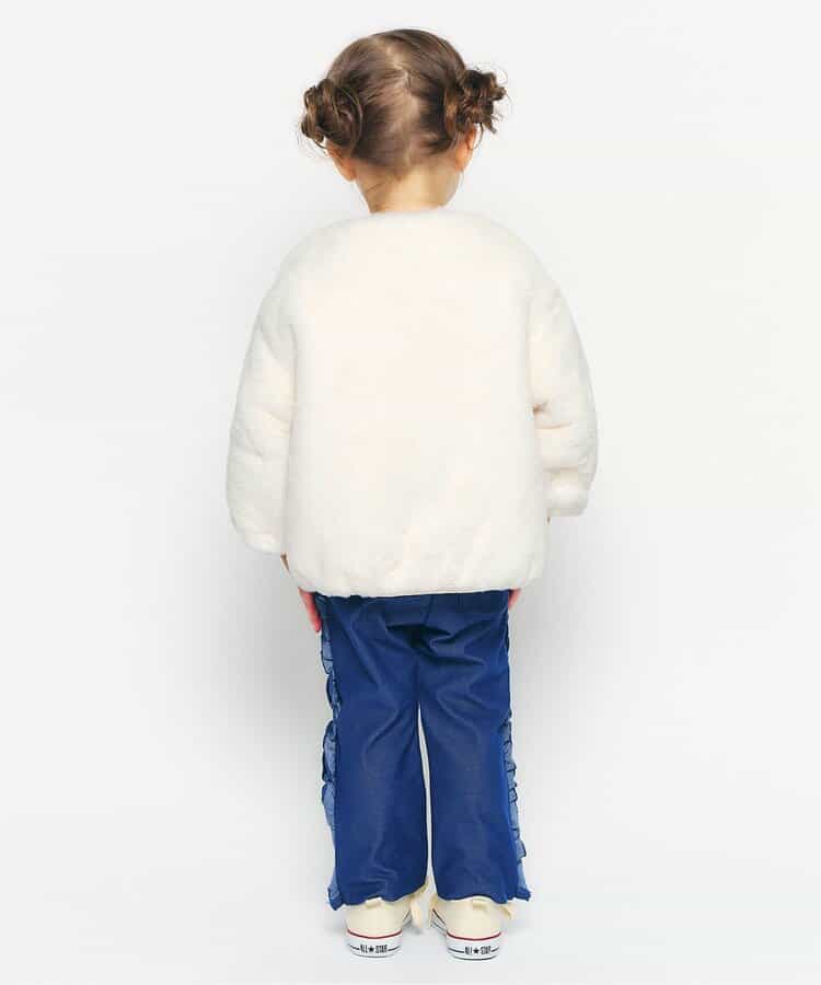 日本童裝 apres les cours 2Way 雙面兩著 心形口袋外套 80-140cm 女童款 秋季 (適合初秋、香港平均溫度、寒冷天氣）OUTERWEAR 