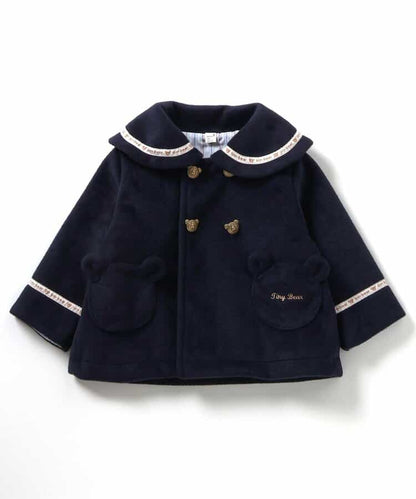 日本童裝 apres les cours x tiny bear 小熊水手外套 80-120cm 男童款/女童款 秋季 (適合初秋、香港平均溫度、寒冷天氣、溫度低天氣）OUTERWEAR 聖誕紅/新年紅