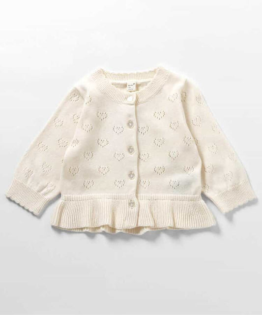 日本童裝 apres les cours 針織外套 70-80cm 女童款 秋季 初生嬰兒 OUTERWEAR
