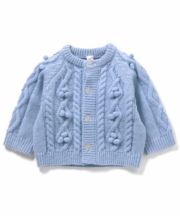 日本童裝 apres les cours 針織外套 70-80cm 女童款 初生嬰兒 秋季 OUTERWEAR