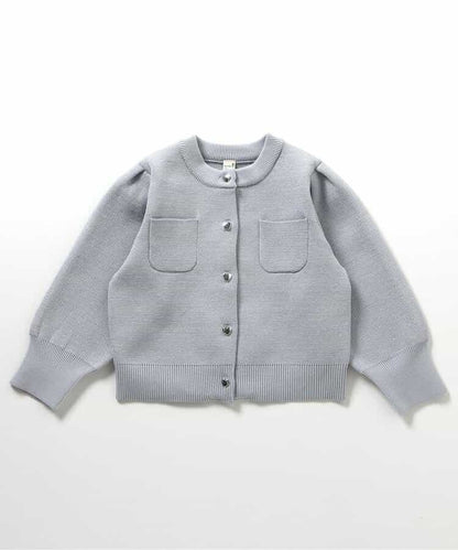 日本童裝 apres les cours 心型扣針織外套 80-140cm 女童款 秋季 OUTERWEAR 聖誕紅/新年紅