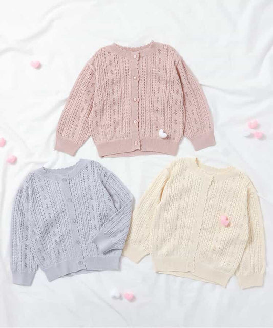 日本童裝 apres les cours 針織外套 80-140cm 女童款 秋季 OUTERWEAR