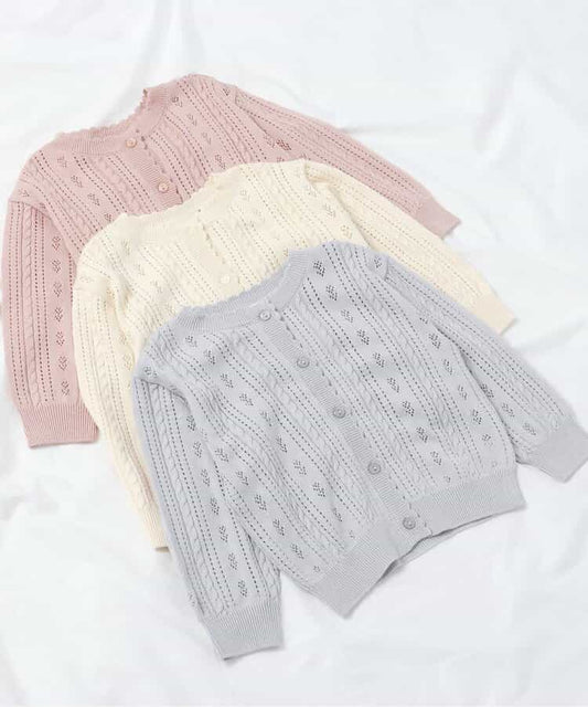 日本童裝 apres les cours 針織外套 80-140cm 女童款 秋季 OUTERWEAR