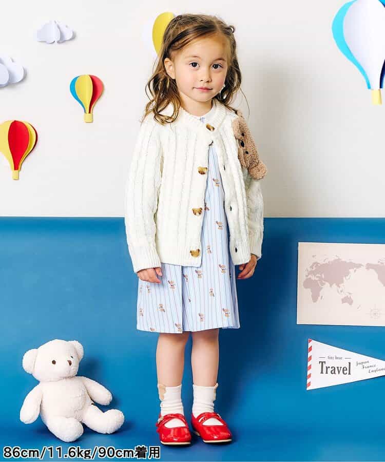 日本童裝 apres les cours x tiny bear 針織外套 80-120cm 男童款/女童款 秋季 OUTERWEAR