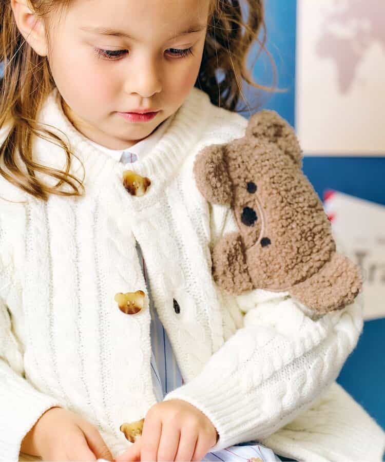 日本童裝 apres les cours x tiny bear 針織外套 80-120cm 男童款/女童款 秋季 OUTERWEAR