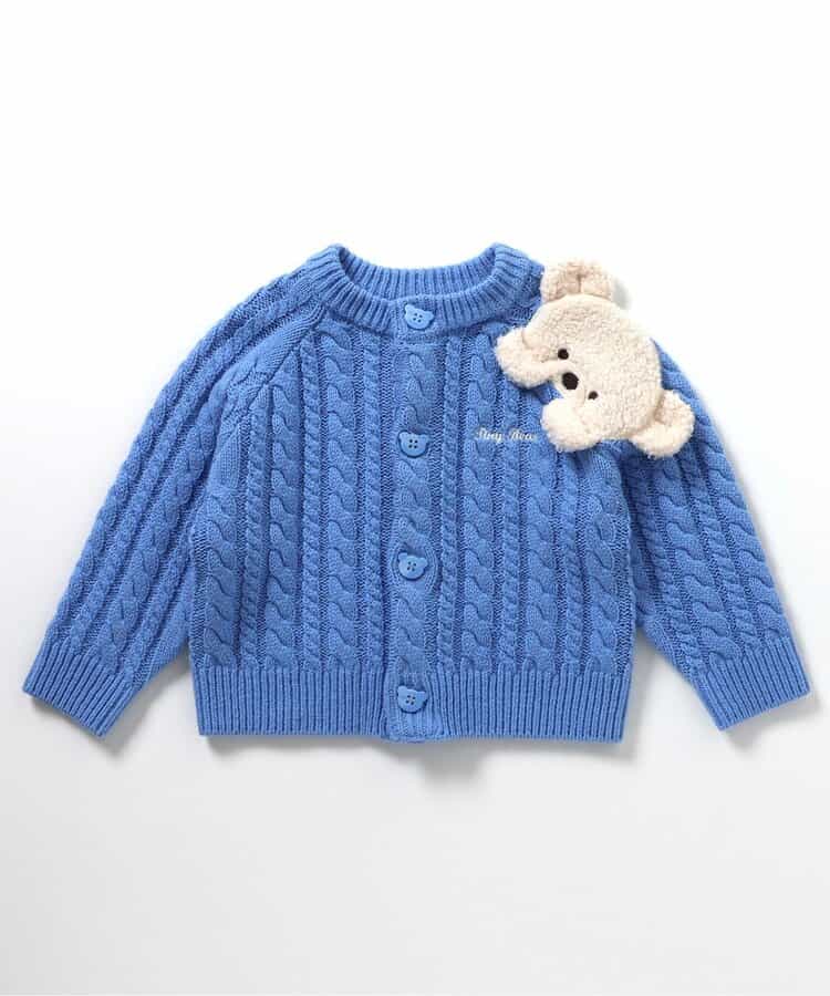 日本童裝 apres les cours x tiny bear 針織外套 80-120cm 男童款/女童款 秋季 OUTERWEAR