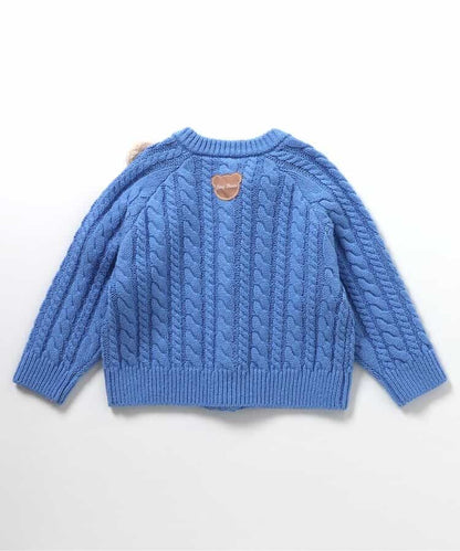 日本童裝 apres les cours x tiny bear 針織外套 80-120cm 男童款/女童款 秋季 OUTERWEAR