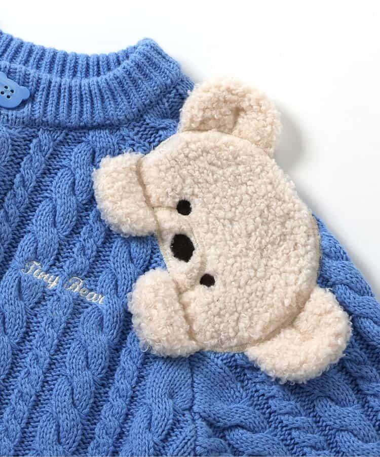 日本童裝 apres les cours x tiny bear 針織外套 80-120cm 男童款/女童款 秋季 OUTERWEAR