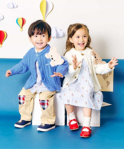 日本童裝 apres les cours x tiny bear 針織外套 80-120cm 男童款/女童款 秋季 OUTERWEAR