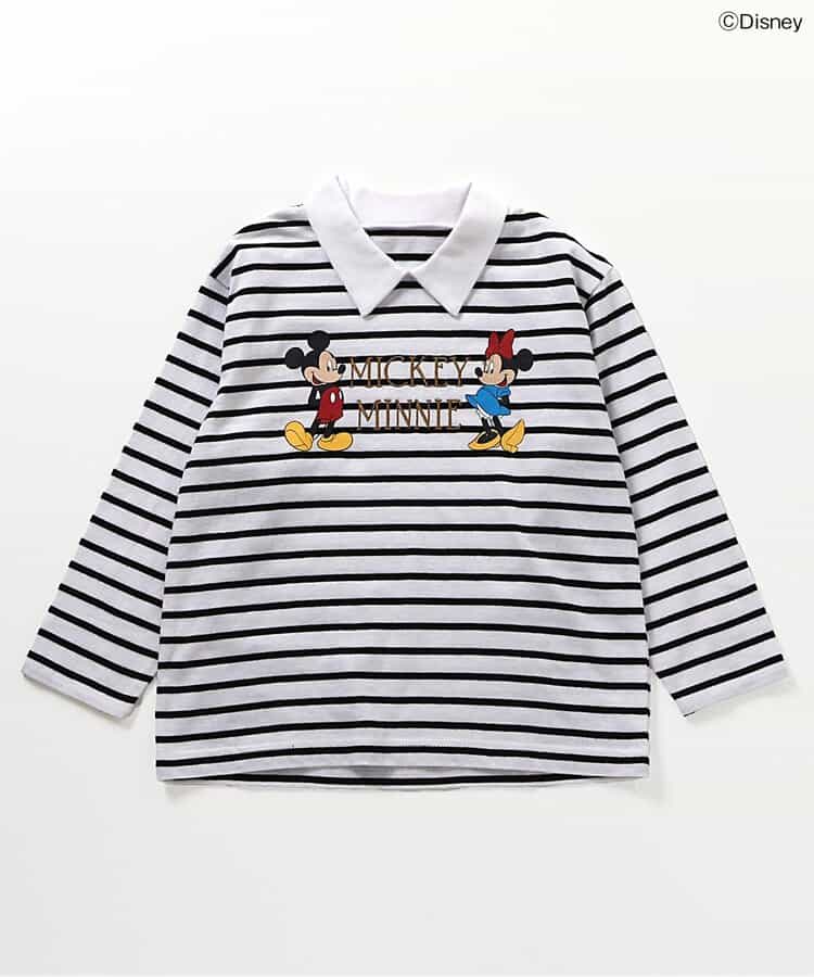 日本童裝 apres les cours x Disney polo上衣 80-130cm 男童款/女童款 秋季 TOPS 聖誕紅/新年紅