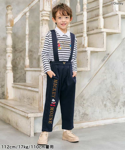 日本童裝 apres les cours x Disney polo上衣 80-130cm 男童款/女童款 秋季 TOPS 聖誕紅/新年紅