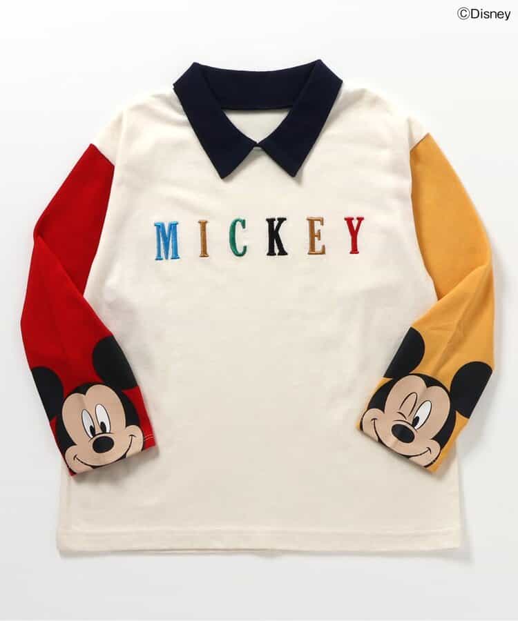 日本童裝 apres les cours x Disney polo上衣 80-130cm 男童款/女童款 秋季 TOPS 聖誕紅/新年紅