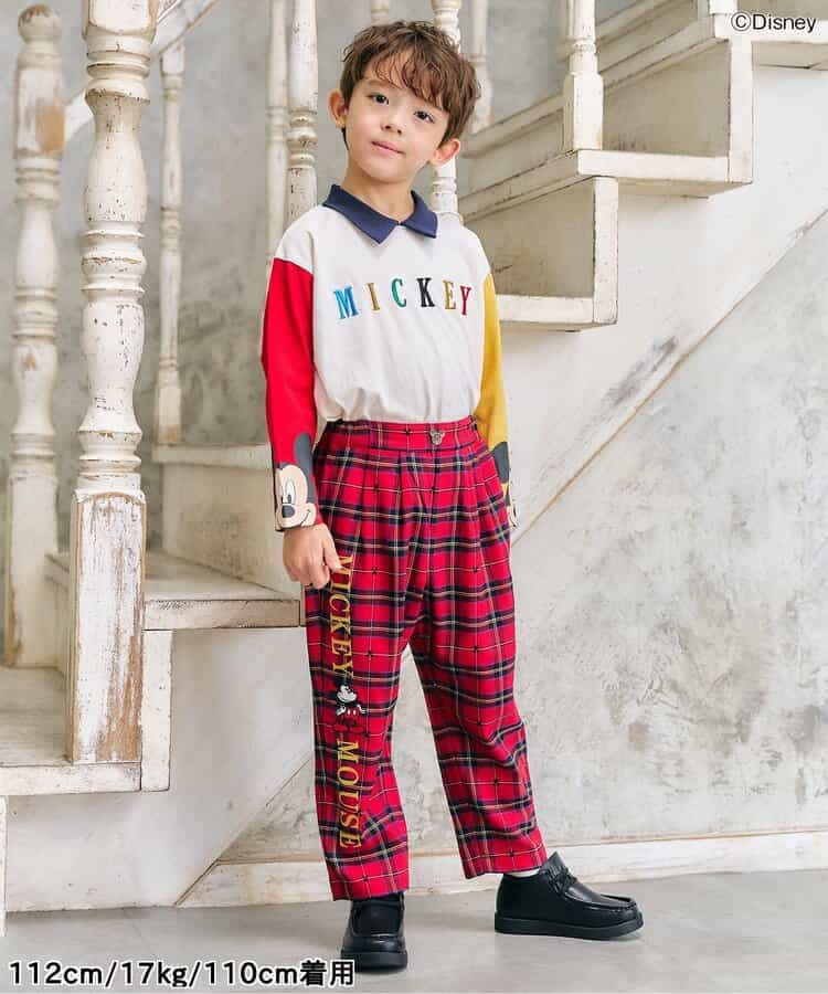 日本童裝 apres les cours x Disney polo上衣 80-130cm 男童款/女童款 秋季 TOPS 聖誕紅/新年紅