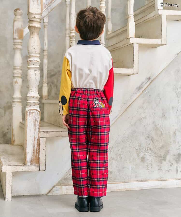 日本童裝 apres les cours x Disney polo上衣 80-130cm 男童款/女童款 秋季 TOPS 聖誕紅/新年紅