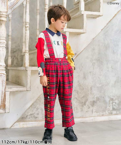 日本童裝 apres les cours x Disney polo上衣 80-130cm 男童款/女童款 秋季 TOPS 聖誕紅/新年紅