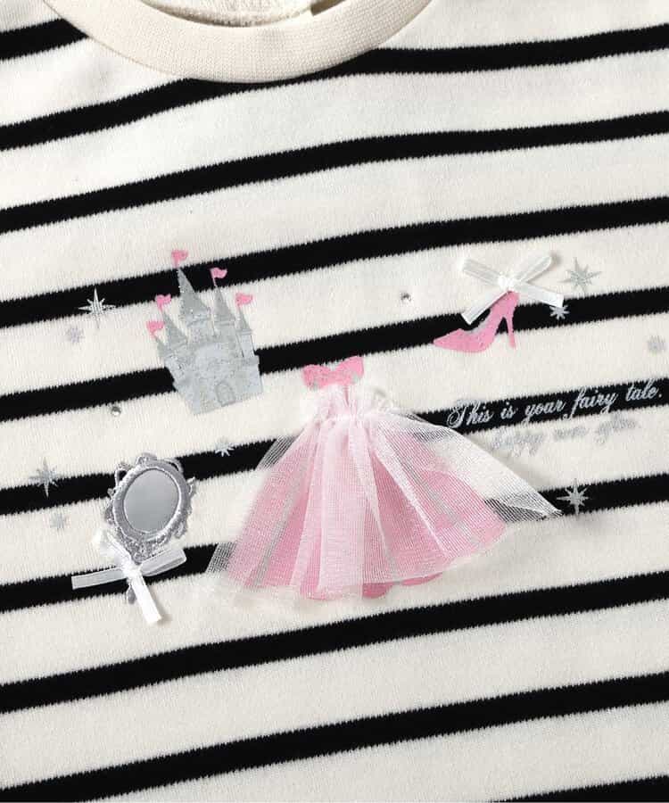 日本童裝 apres les cours 貓咪和公主圖案上衣 80-140cm 女童款 秋季 TOPS