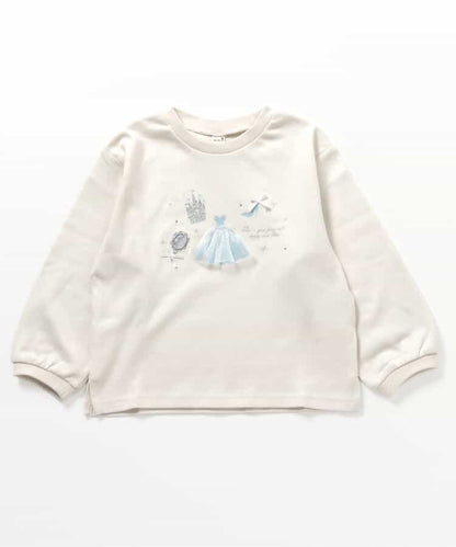 日本童裝 apres les cours 貓咪和公主圖案上衣 80-140cm 女童款 秋季 TOPS