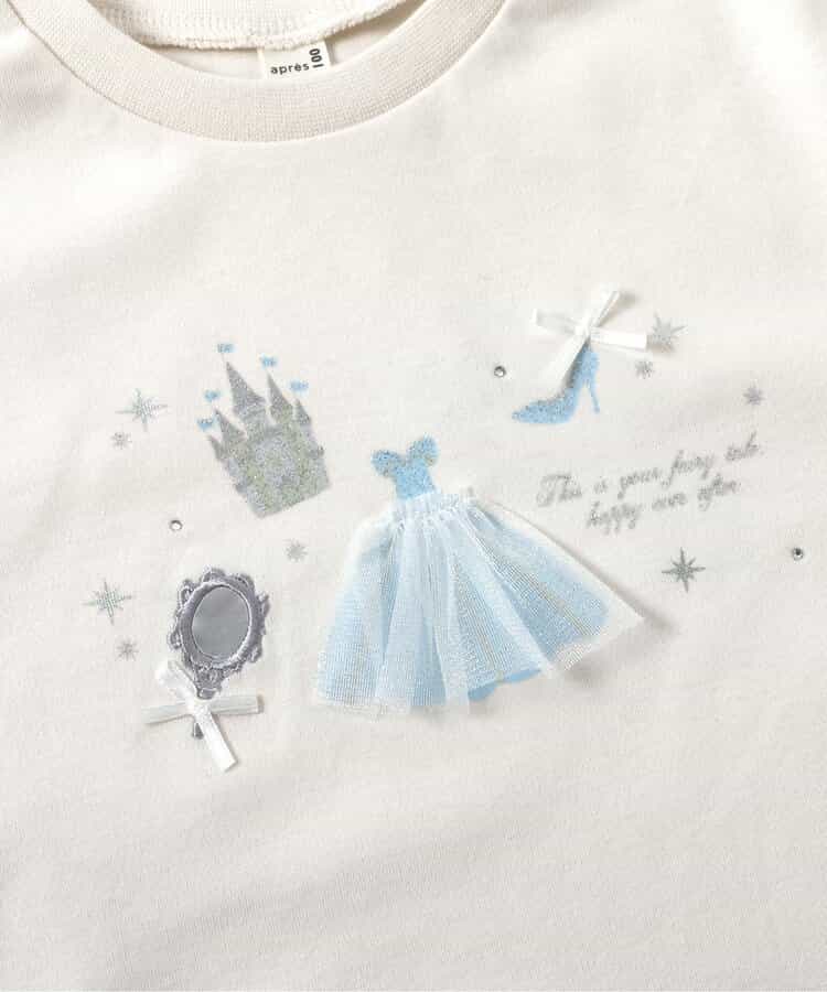 日本童裝 apres les cours 貓咪和公主圖案上衣 80-140cm 女童款 秋季 TOPS