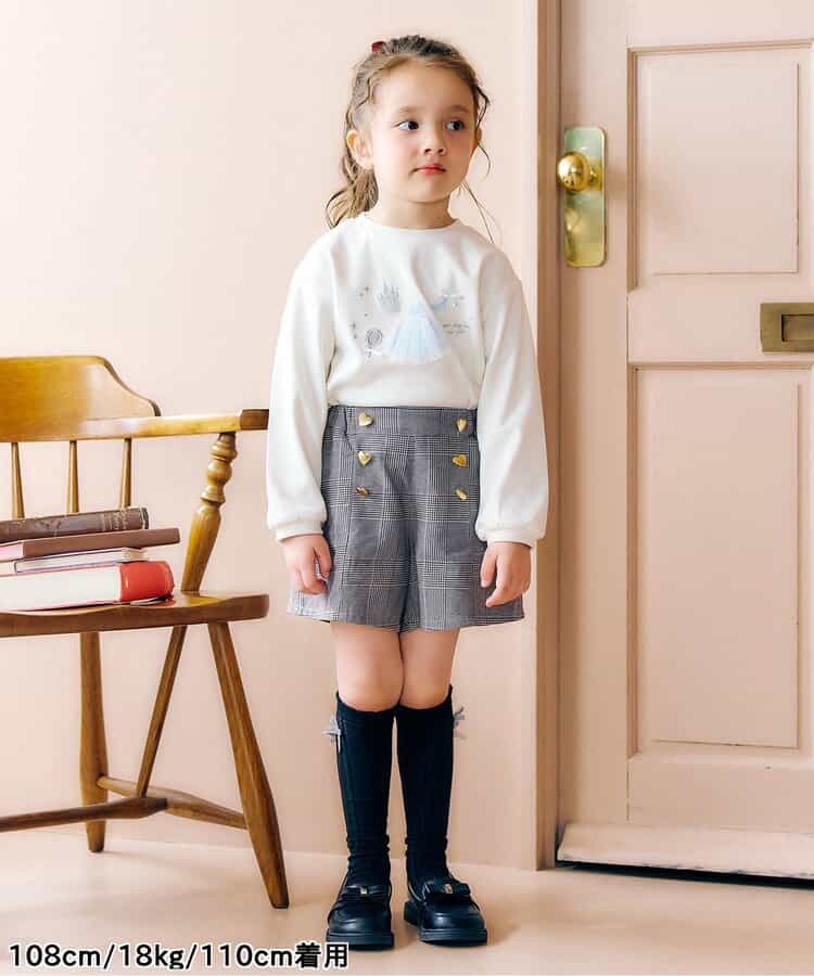 日本童裝 apres les cours 貓咪和公主圖案上衣 80-140cm 女童款 秋季 TOPS