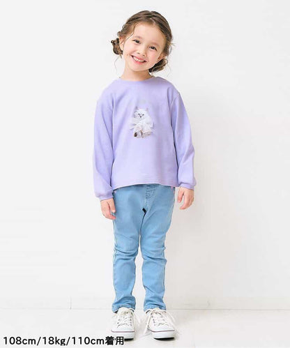 日本童裝 apres les cours 貓咪和公主圖案上衣 80-140cm 女童款 秋季 TOPS