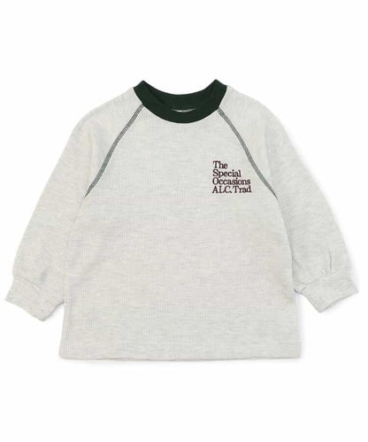 日本童裝 apres les cours 字母華夫格上衣 80-130cm 男童款/女童款 秋季 TOPS