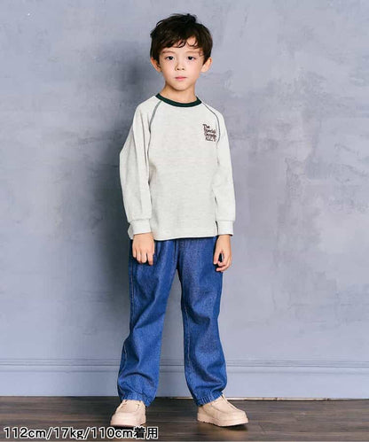 日本童裝 apres les cours 字母華夫格上衣 80-130cm 男童款/女童款 秋季 TOPS