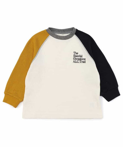 日本童裝 apres les cours 字母華夫格上衣 80-130cm 男童款/女童款 秋季 TOPS