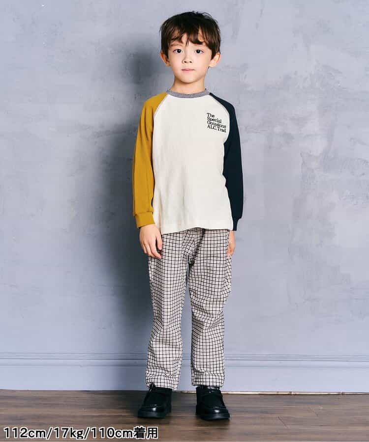 日本童裝 apres les cours 字母華夫格上衣 80-130cm 男童款/女童款 秋季 TOPS