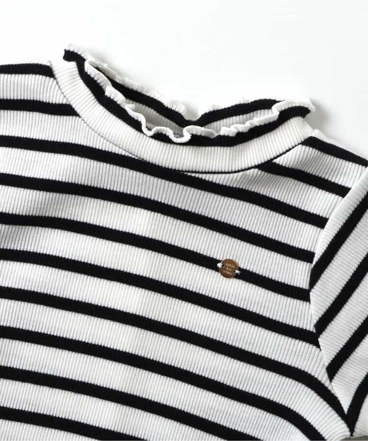 日本童裝 apres les cours 柔和羅紋上衣 80-140cm 女童款 秋季 TOPS