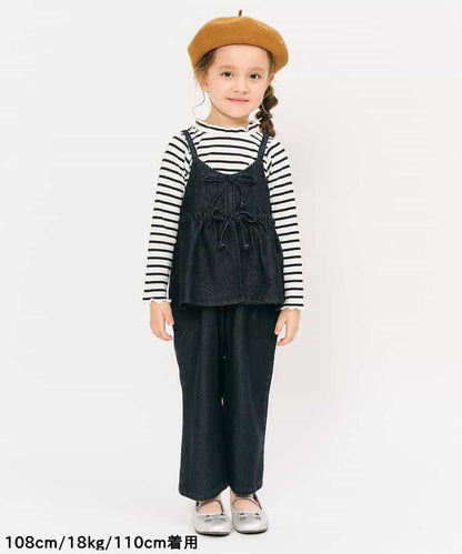 日本童裝 apres les cours 柔和羅紋上衣 80-140cm 女童款 秋季 TOPS