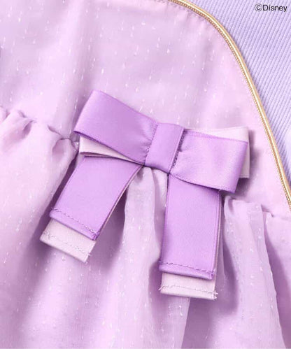 日本童裝 apres les cours x Disney 公主拼接蝴蝶結上衣 80-130cm 女童款 秋季 TOPS