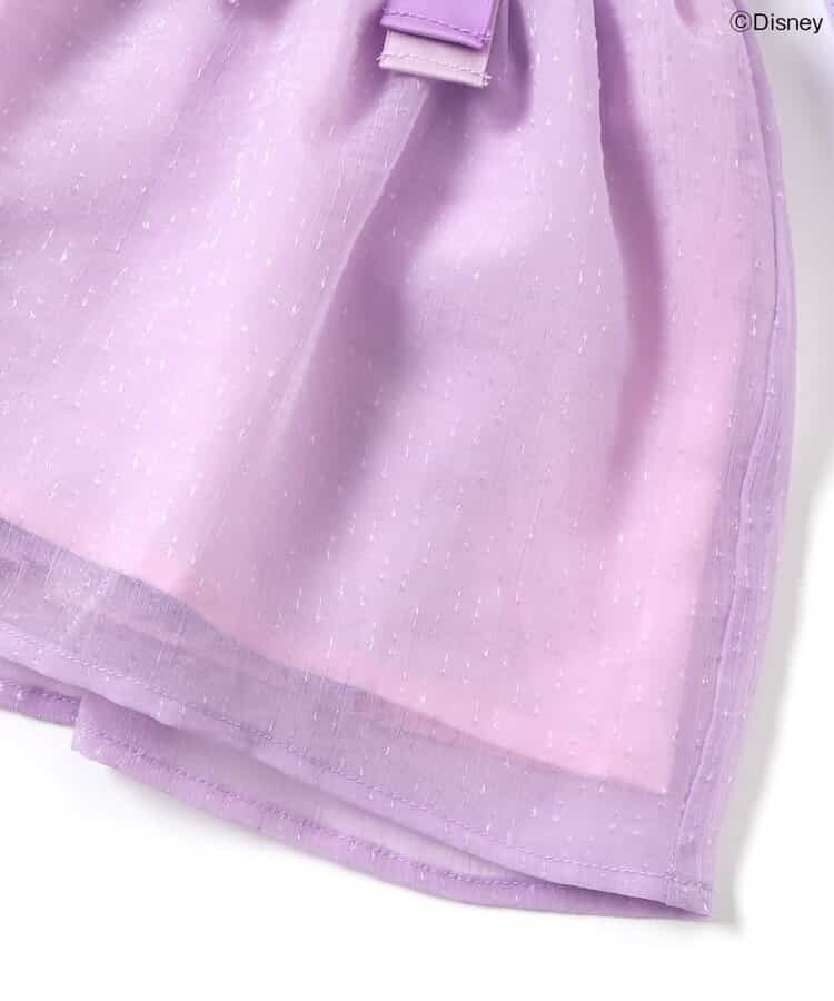 日本童裝 apres les cours x Disney 公主拼接蝴蝶結上衣 80-130cm 女童款 秋季 TOPS